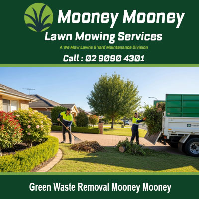 Local green waste disposal team removing debris from residential property in Mooney Mooney